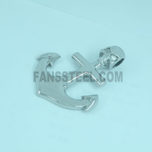 FSP04W09 Skull Marine Anchor Pendant.